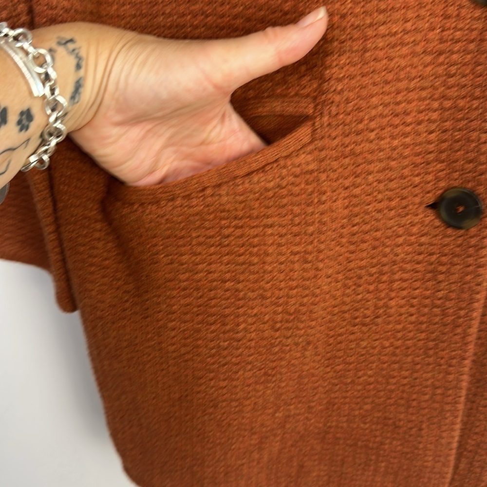 Madewell Textured BlazernSweater Jacket Size XXS Cozy Cardigan Knit Slouchy Coat - Picture 14 of 16